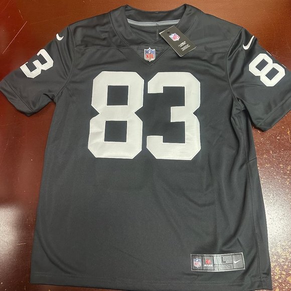 Nike Mens Black Darren Waller Las Vegas Raiders Vapor Football Jersey Size Large